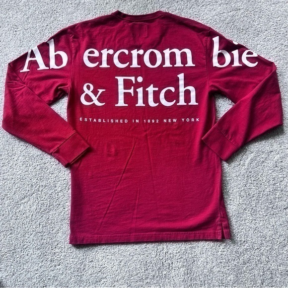Abercrombie & Fitch long sleeve logo Tshirt size XS - Picture 1 of 6